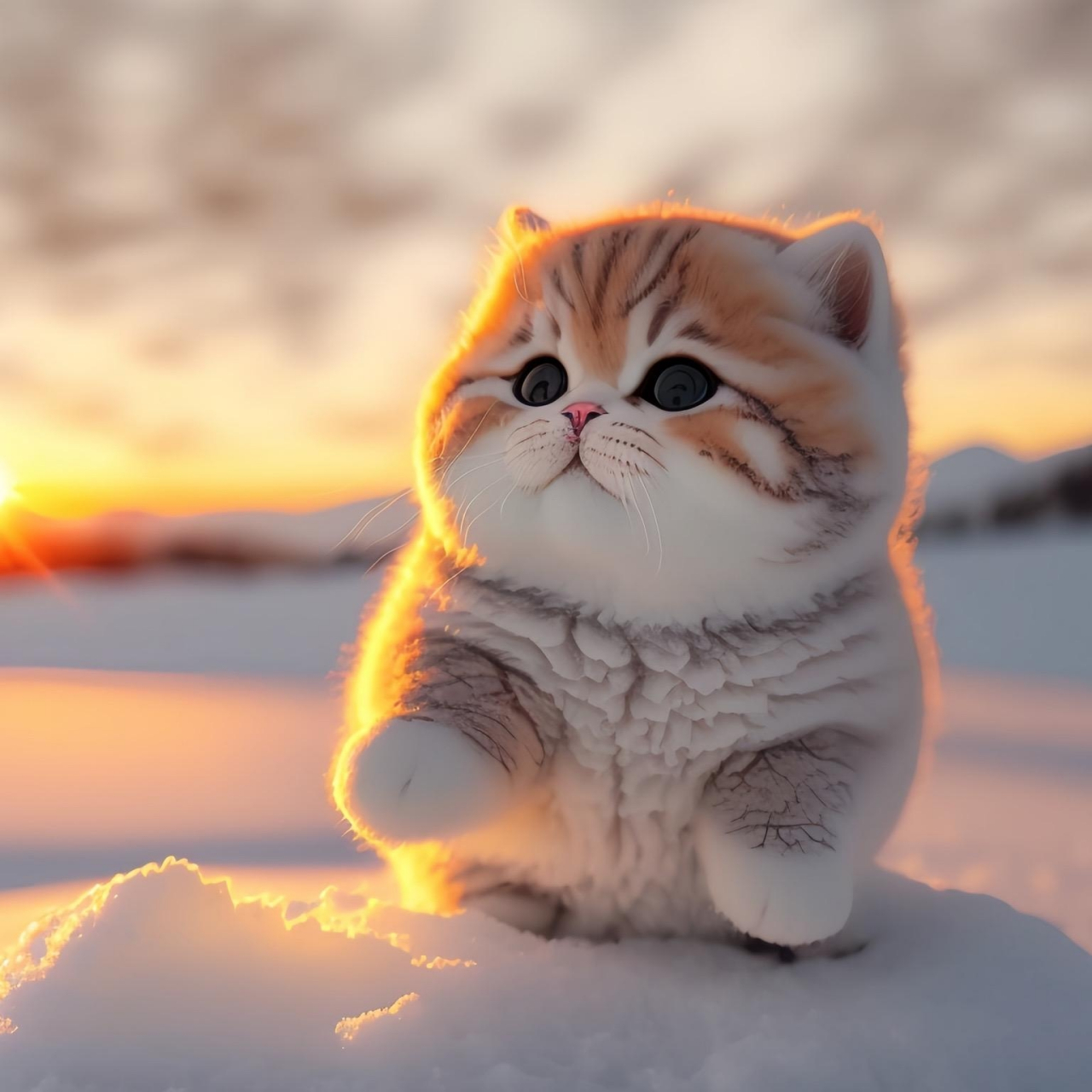 动物# 心都要化了,虎里虎气的软萌小猫,那么温暖而治愈,伸出小爪磁鲻