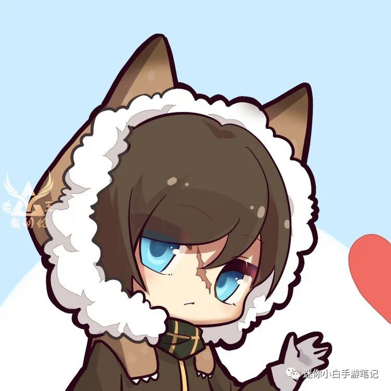 雪球球和雪诺的头像送给你们[微笑]