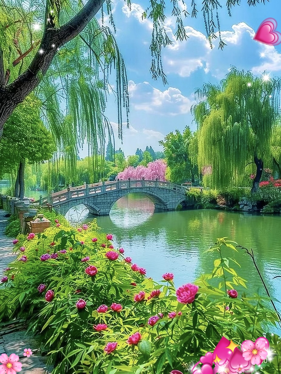 繁花似锦的花园,仿佛置身于童话世界!