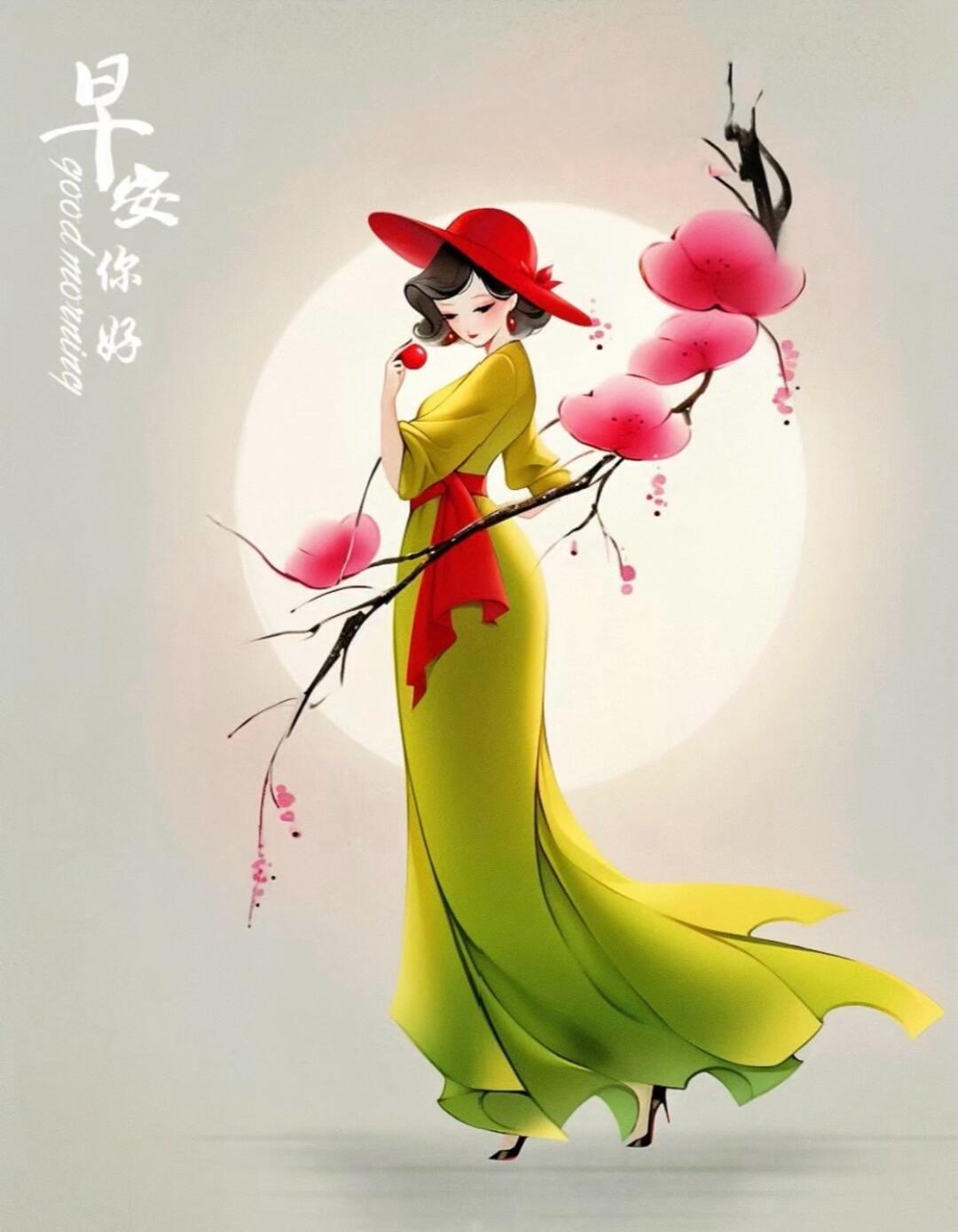 九月已至,愿美好如你,红裙依旧,惊艳时光