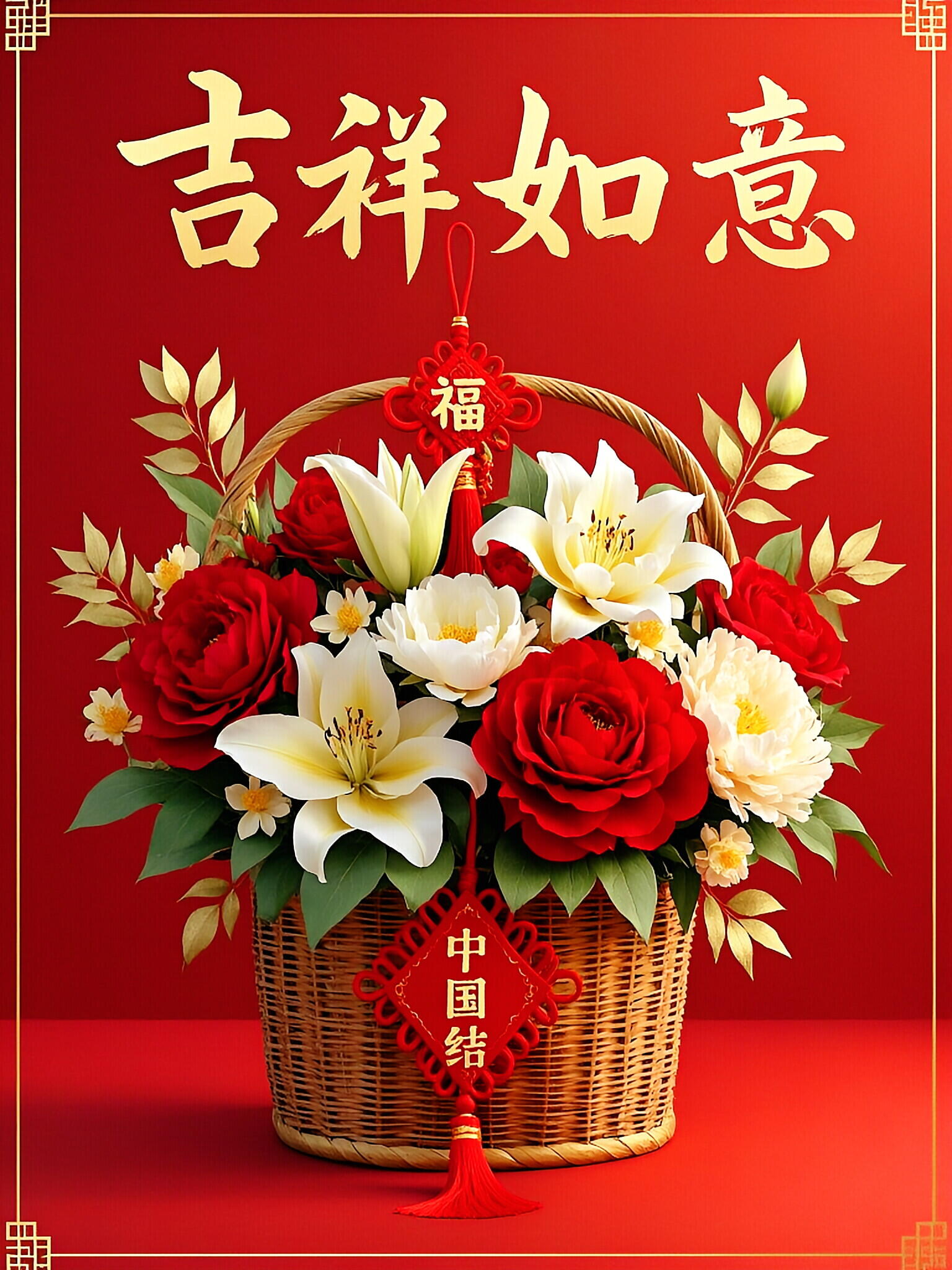 收到这份吉祥如意图,愿你福星高照,好运连连!