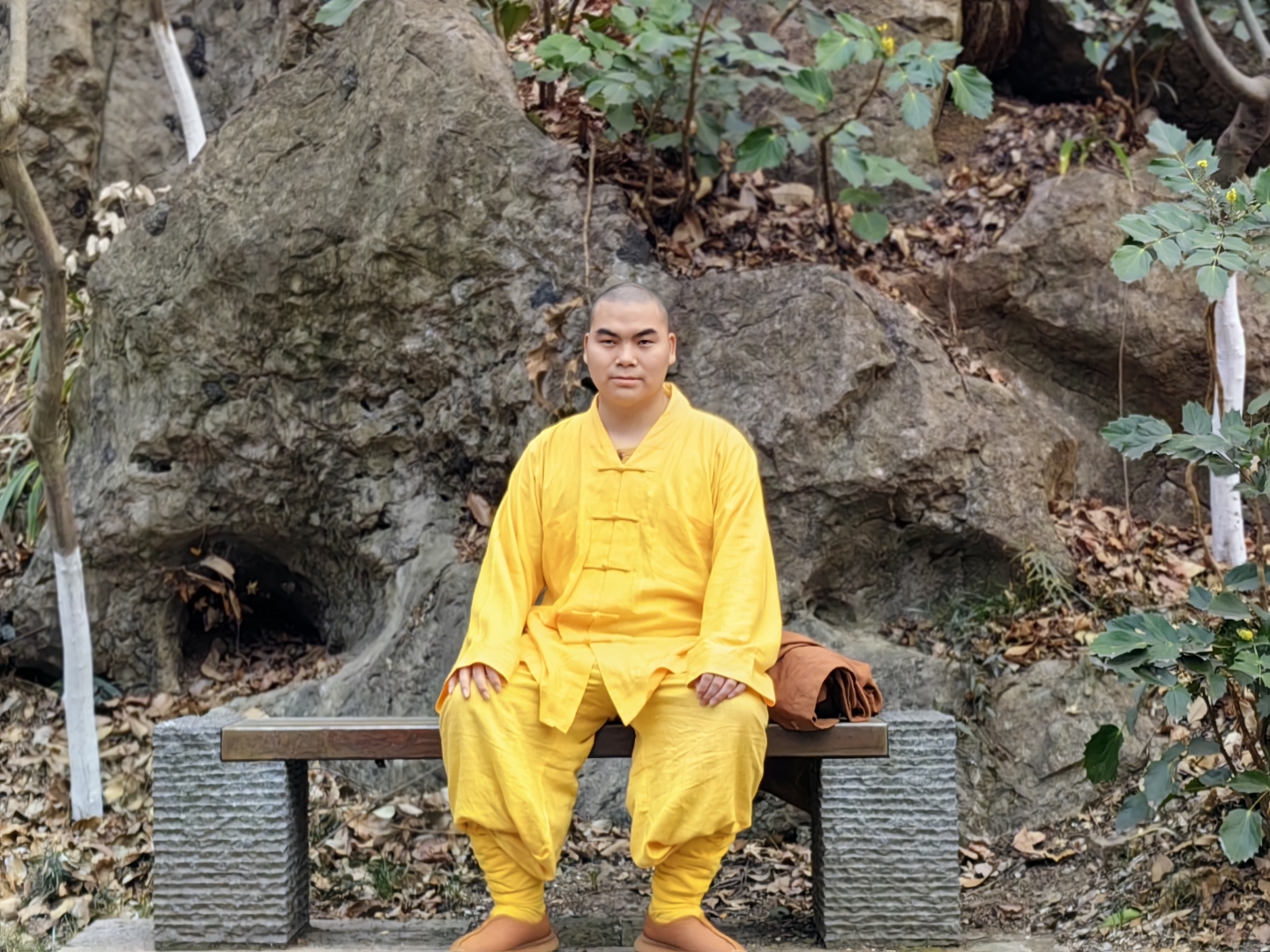 心初法师 2001年9月 现于江苏徐州茱萸寺担任知藏师