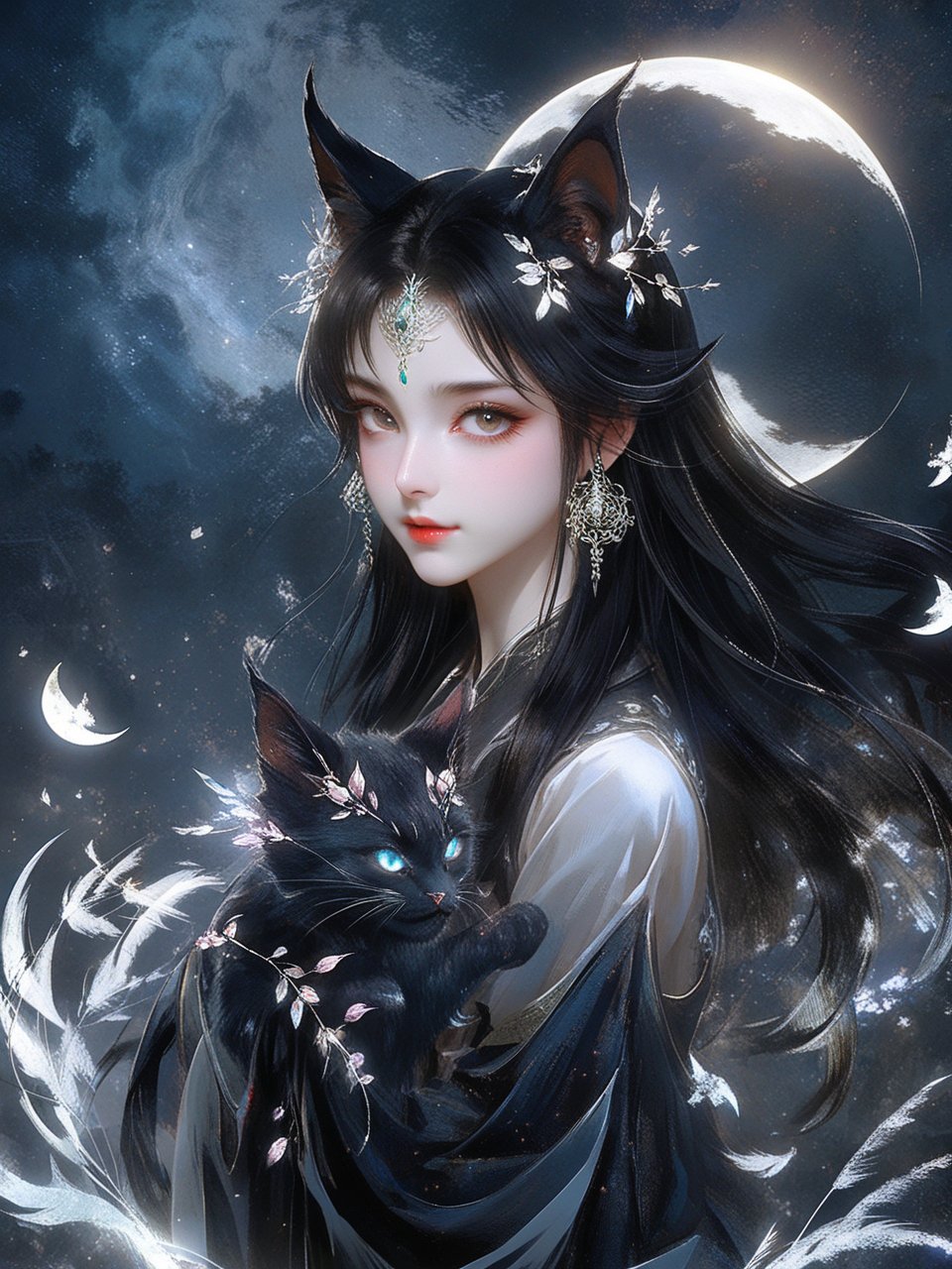 形象特征  九命猫妖在中国民间传说中是一种平时以猫科动物形态出现