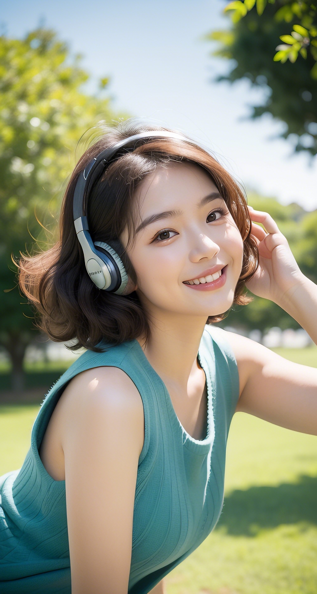 耳畔轻绕悠扬旋律,我悠然漫步于公园,每一刻都沉浸于音乐编织的梦幻