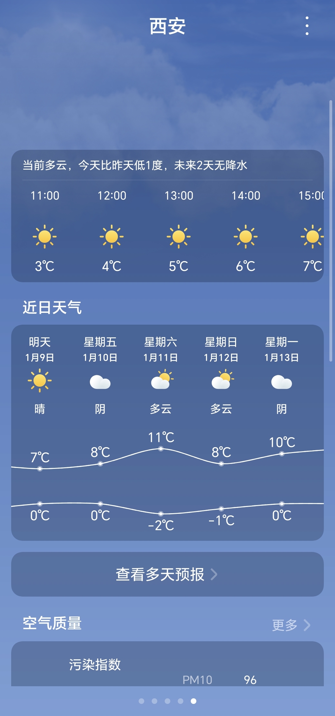 明天西安是什么天气