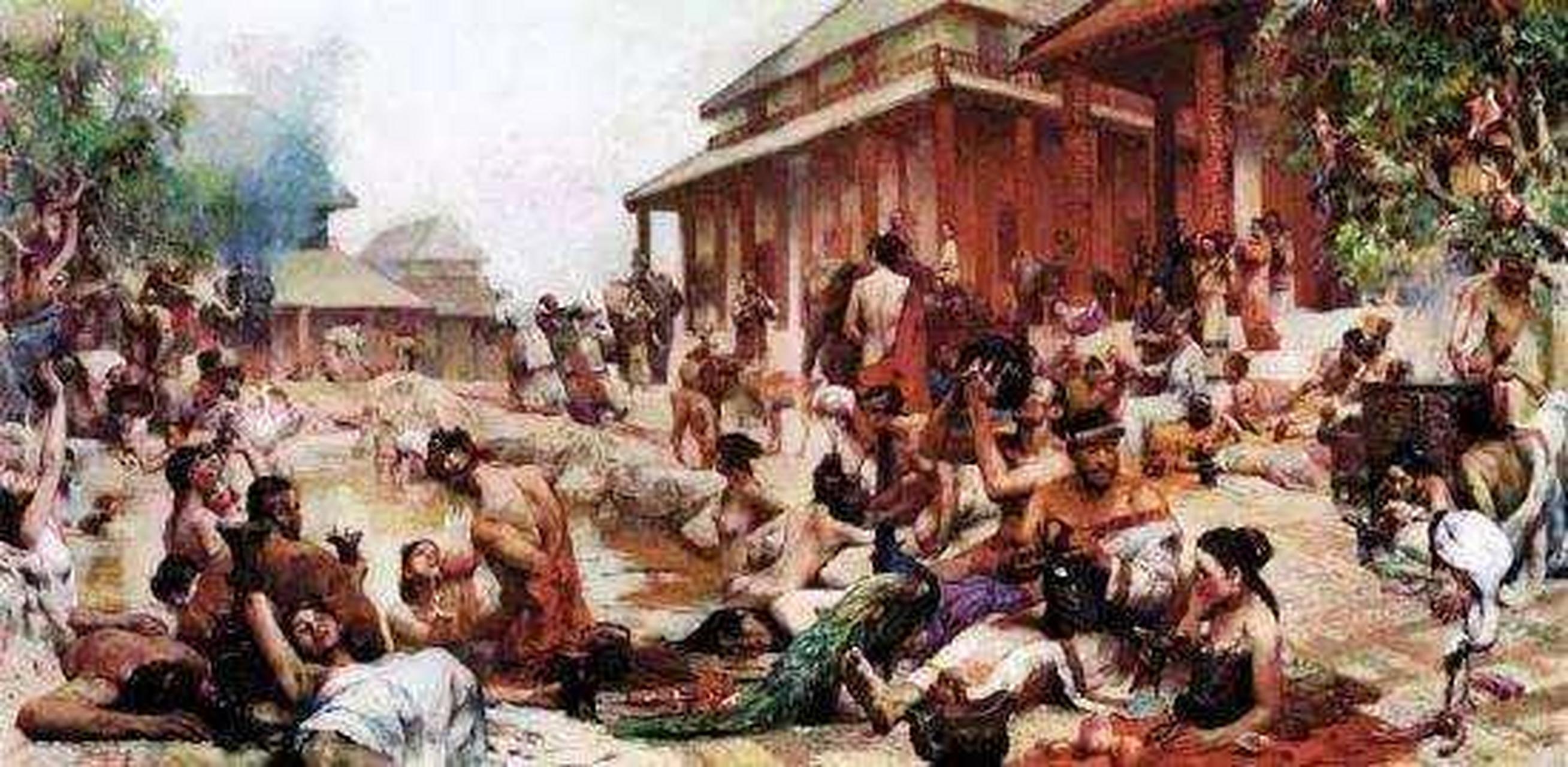 《史记·殷本纪》记载:"以酒为池,县肉为林,使