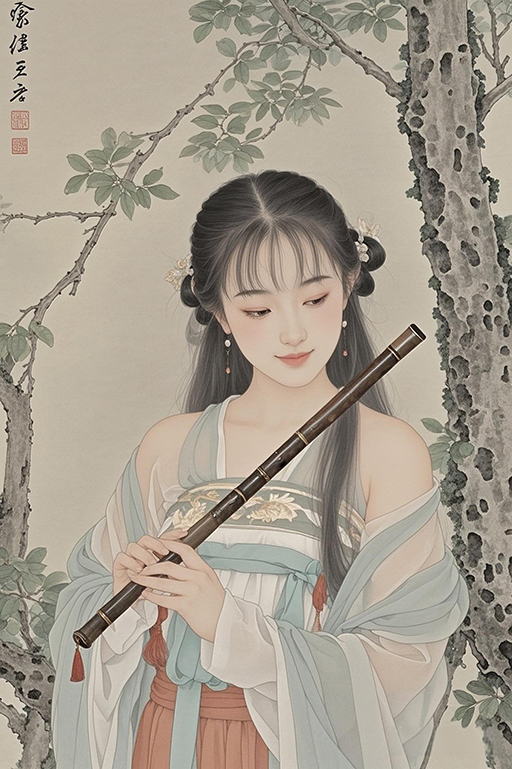 工笔画   东方美学   国画   感受国画的意境之美   美女   古典美