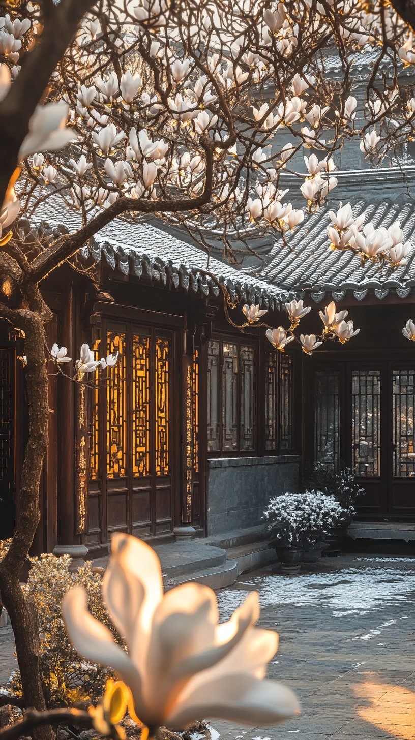 将星河揉碎成檐角的雨,海棠枕着半卷东风,在窗棂上绣出深浅不一的暗香