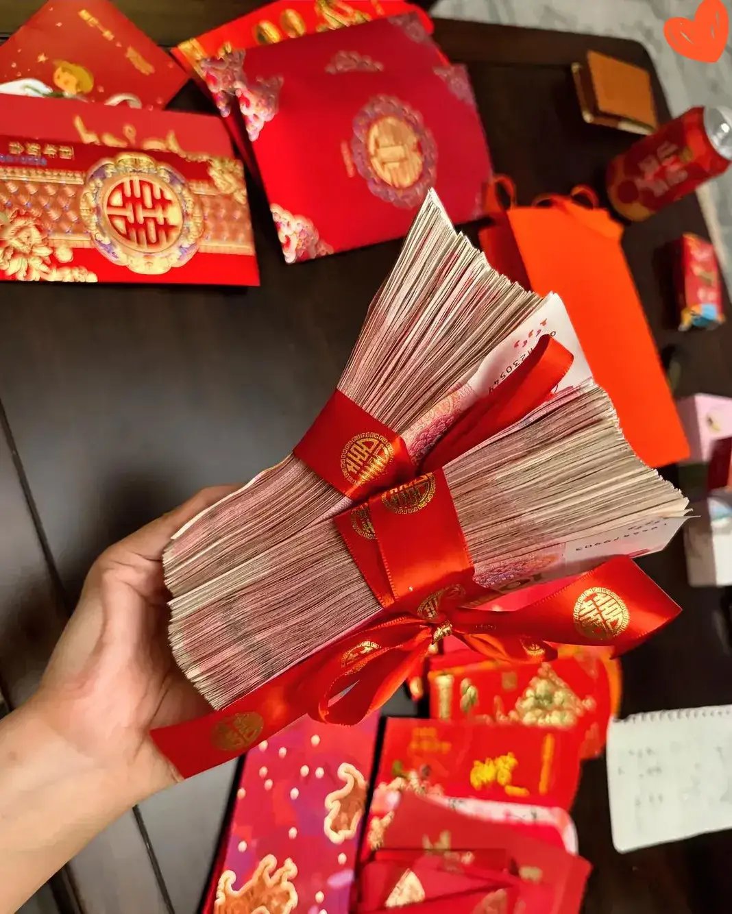钱图片给份子钱随礼表情包结婚送好的钱怎么装婆婆给拿的黄金图片大全