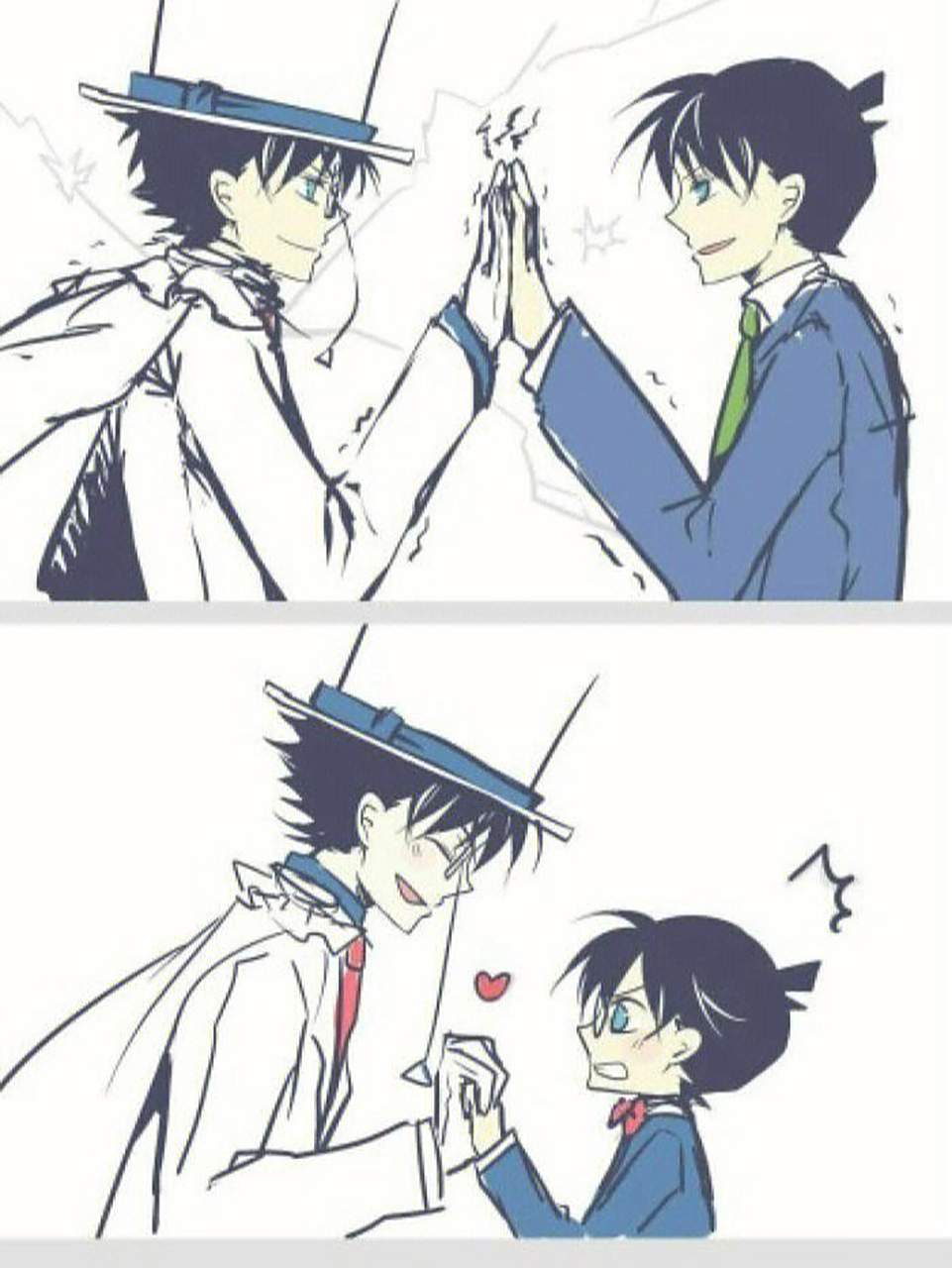 柯南 基德=柯基cp (๑♡ω♡๑)嗑到了