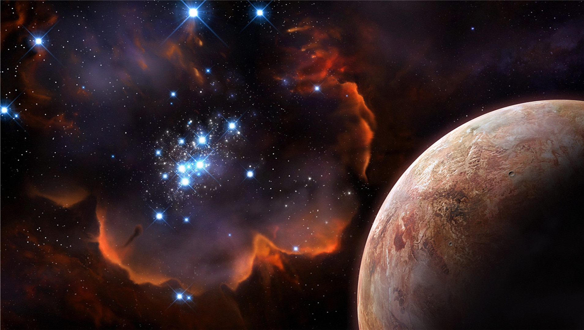 站在山巅与日月星辰对话,   潜游海底和江河湖海晤谈, 和每一棵树握手