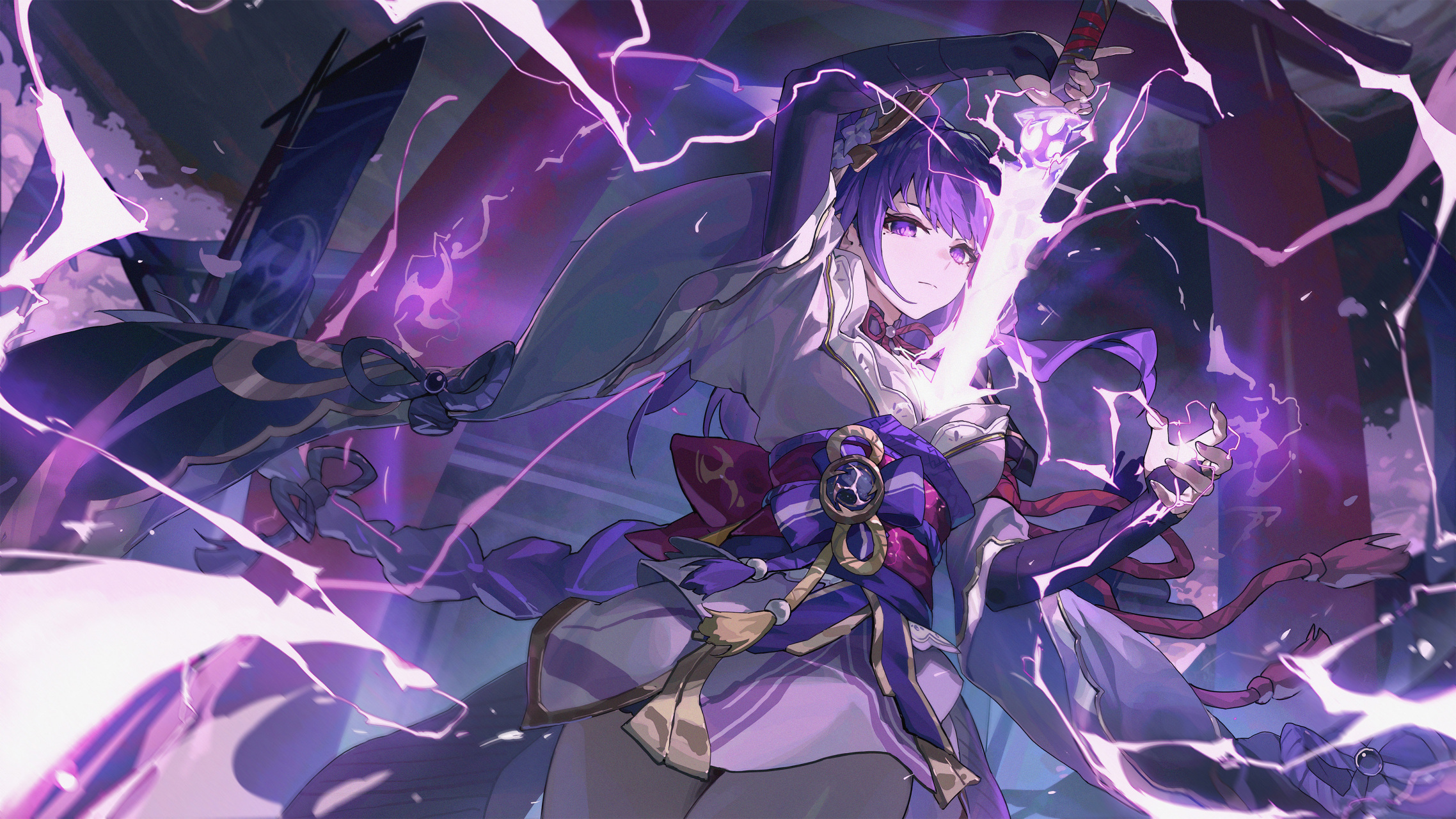 原神# 雷电将军,"小子,你要尝一尝我的雷电吗?" 作者:r1zen #二次 