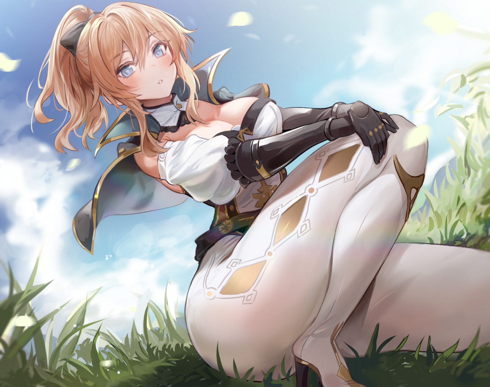 原神# 琴团长!"旅行者不坐下来一起吹吹风吗?