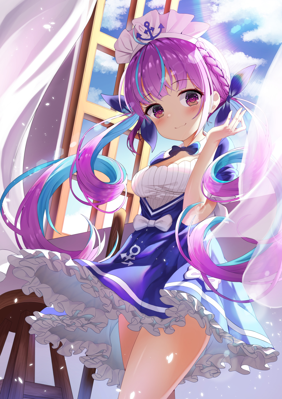 二次元# 美少女~一起出去玩吧94春日樱花舞,邂逅金发碧眼的动漫