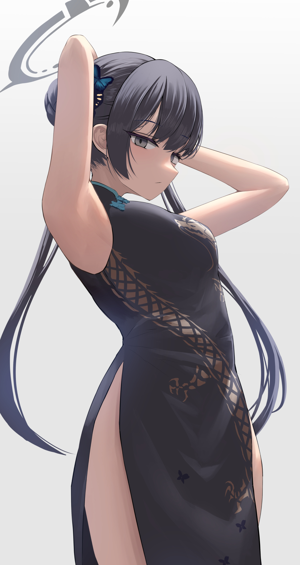 旗袍萝莉,但是强势的妃咲! 画师:silverbullet #二次元# #碧蓝档案