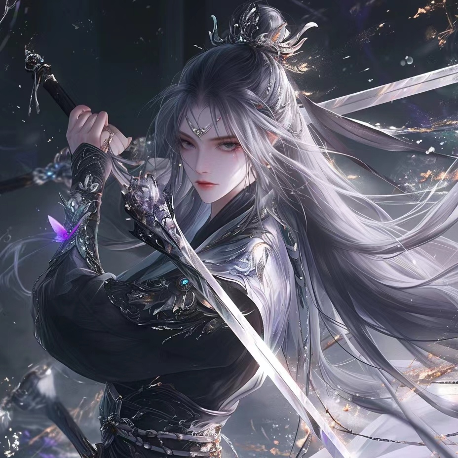 手握利剑,力量与优雅并存97  94眼前这位女子,宛如黑夜中的女王