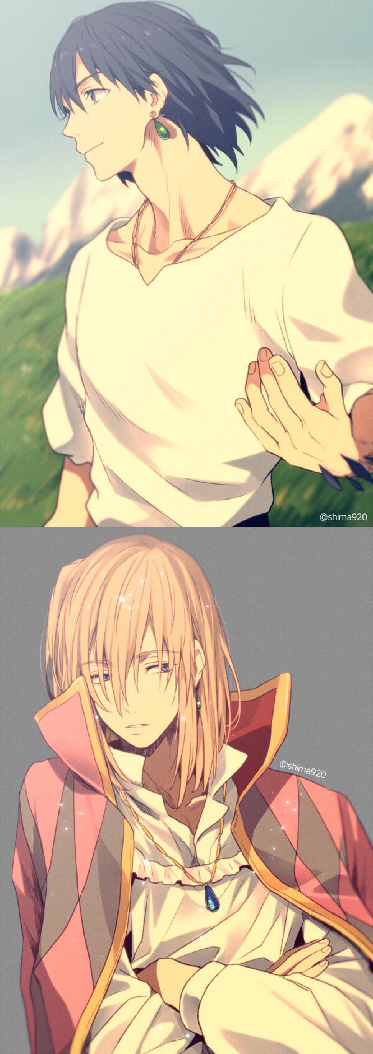 我看过的动画片《哈尔的移动城堡》男主:哈尔.@易烊千玺