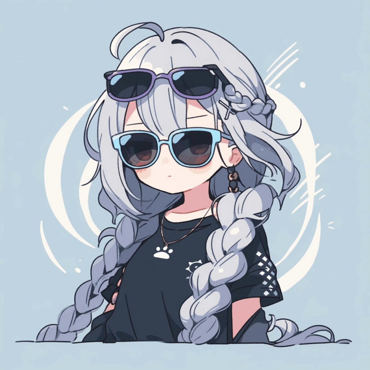 可爱女孩|戴上墨镜,做一个高冷女孩9815 676767