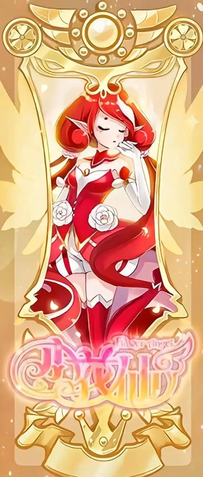 花之法典启动精灵王—山茶花精灵王椿 花语:炽烈的爱