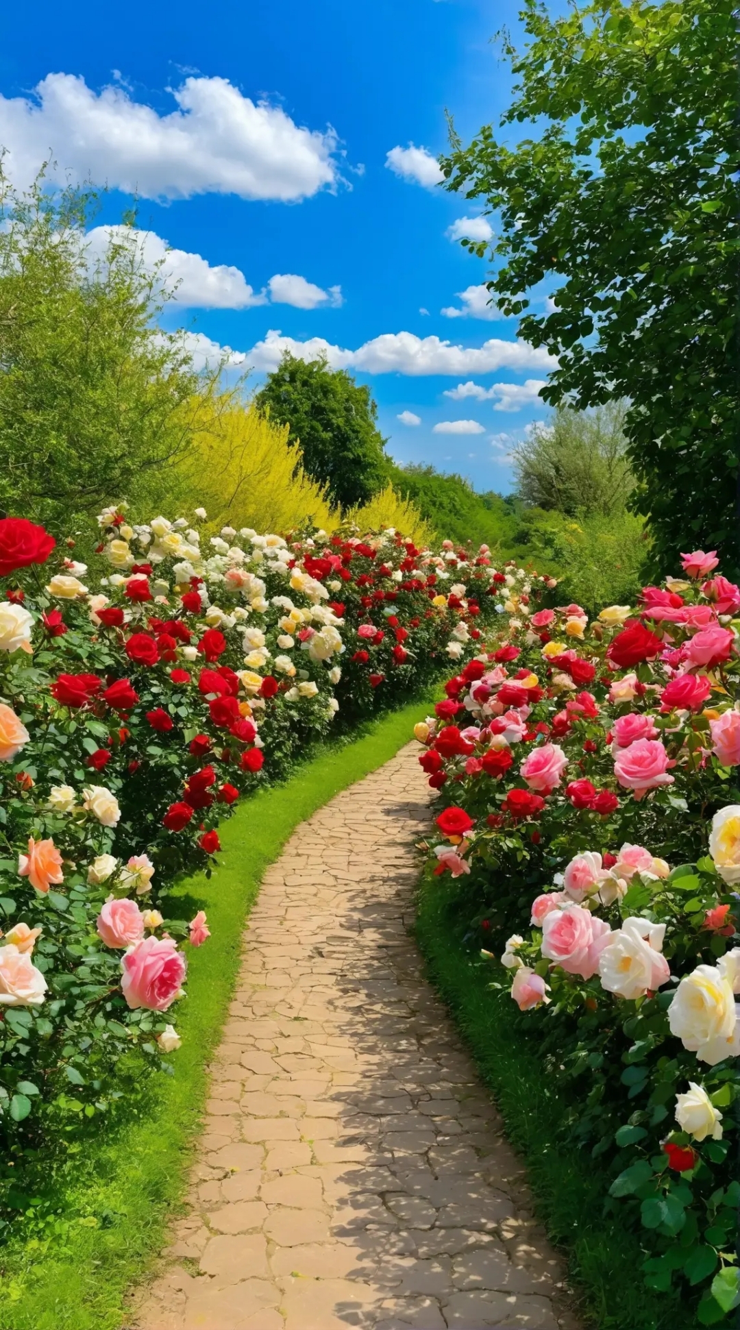 🌹探访玫瑰花海,邂逅浪漫花海🌹  😍哇塞,这片玫瑰花海真是美到