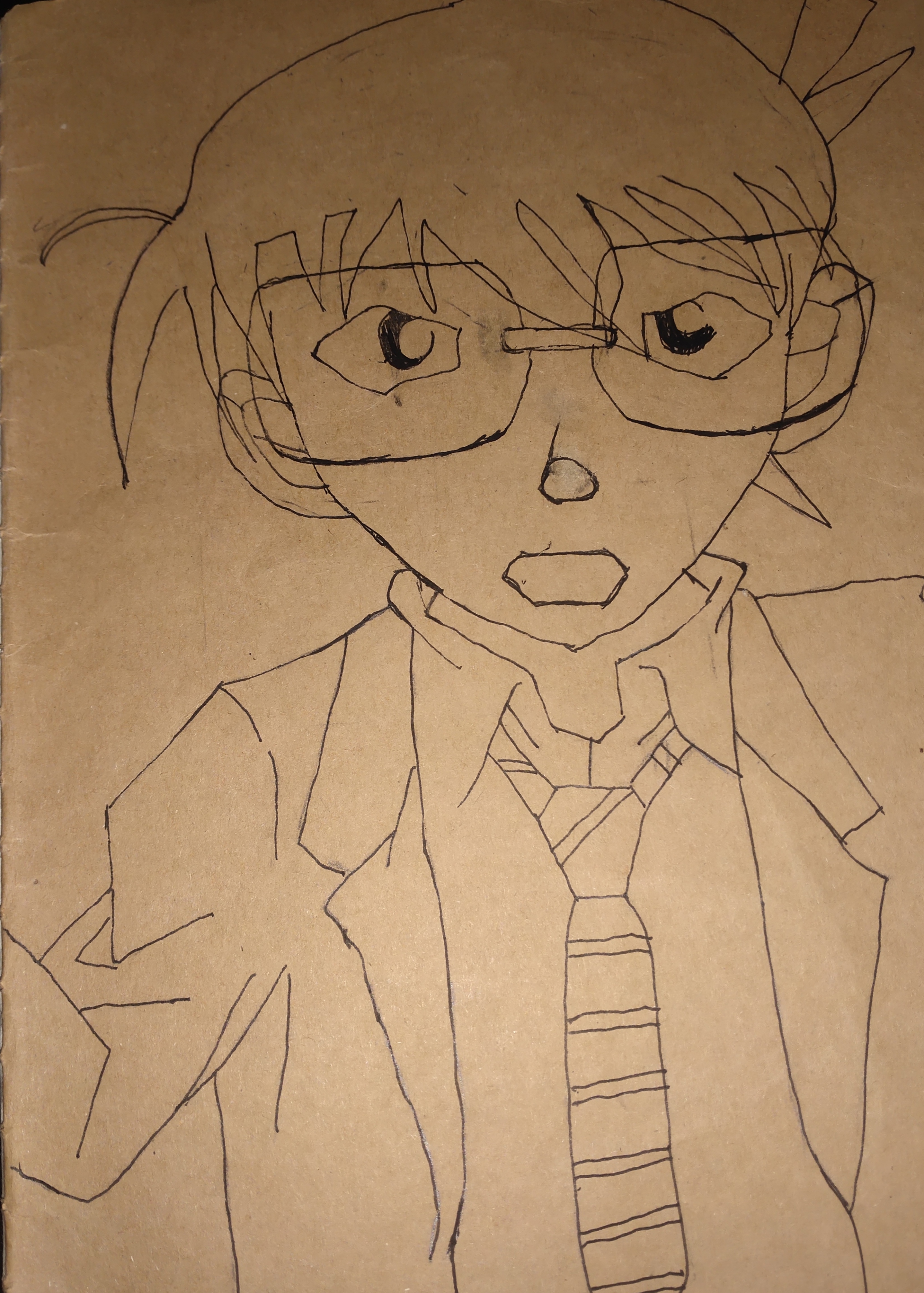 第一次画柯南,不太好看[左捂脸][左捂脸][左捂脸][左捂脸]