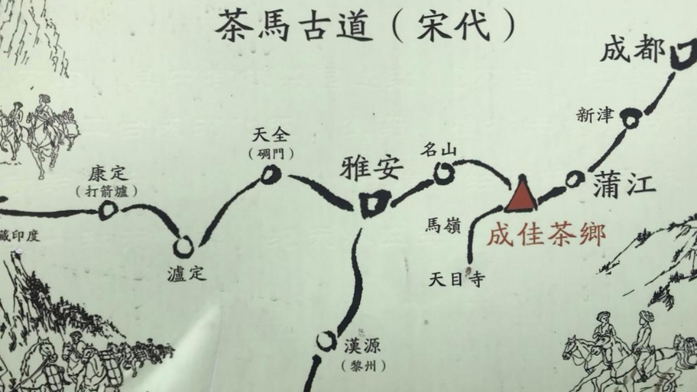 中国茶马古道路线图图片