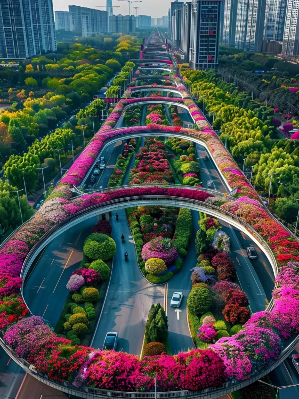 节前,市政园林部门大力打造城市景观大道,给城市穿上了靓丽的衣裳车 