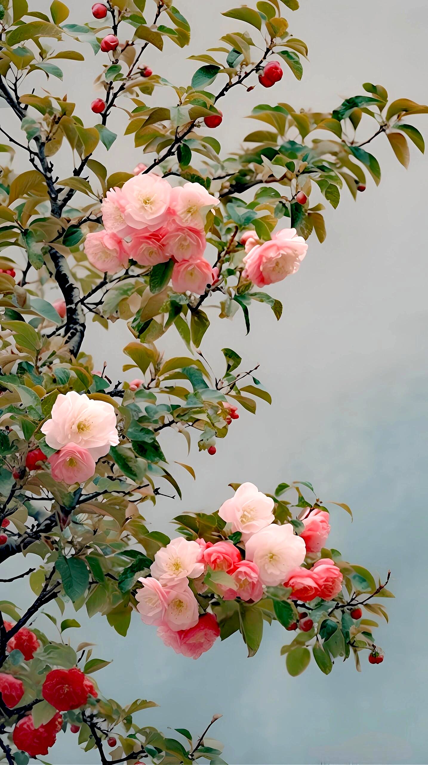 户外踏春去# 绚丽多彩的海棠花 94969893置身于这片粉红色的