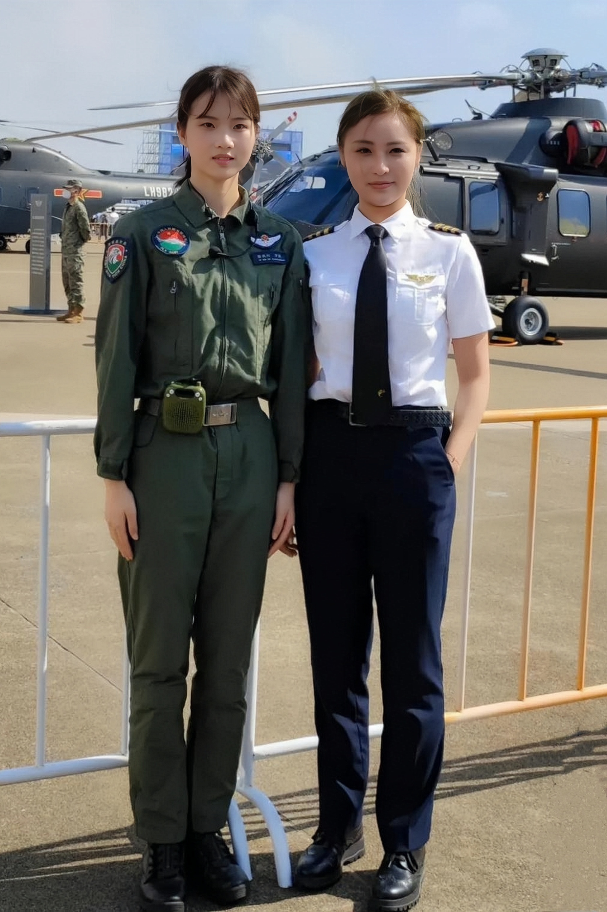 陆军航空兵学院飞行学员,陆军首批10名女飞行学员之一.