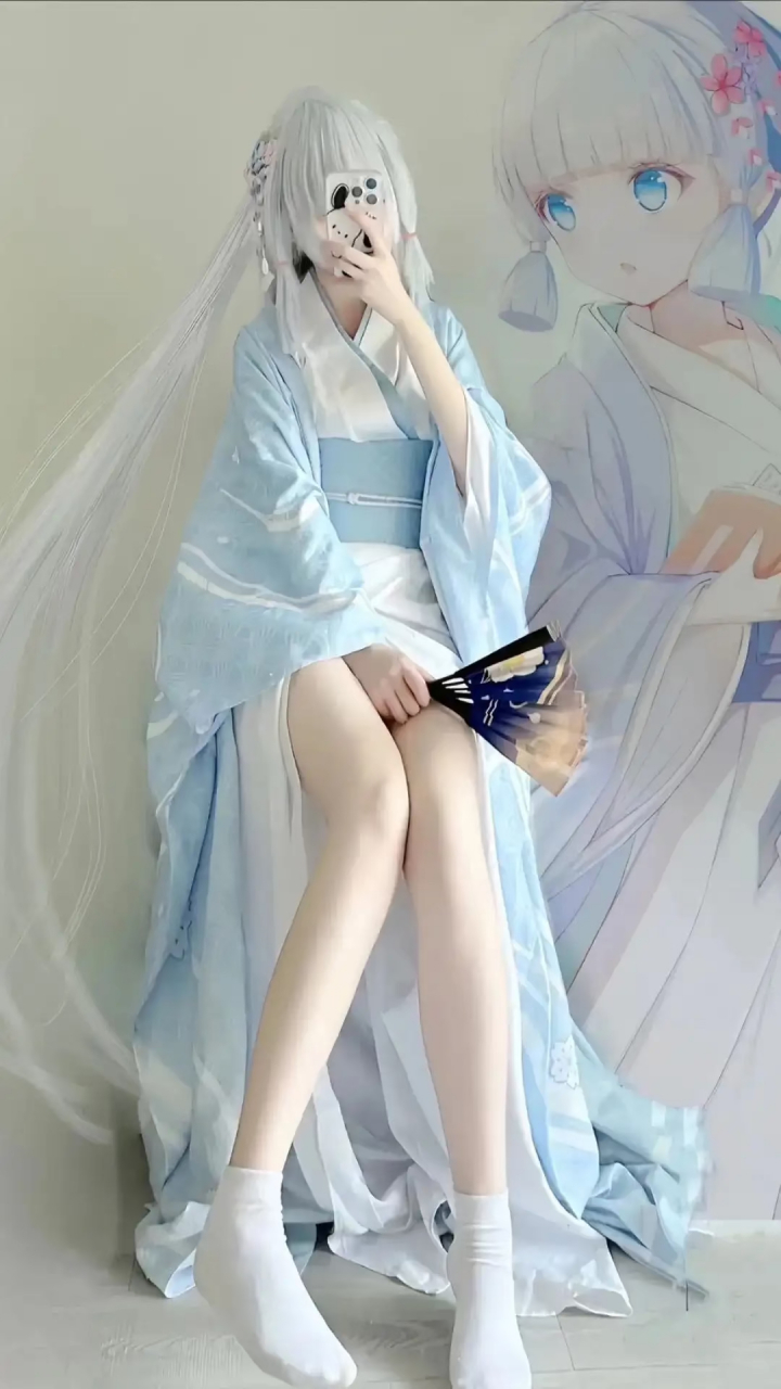 好长的腿啊,原[亲吻]#二次元美图# #原神# #神里绫华