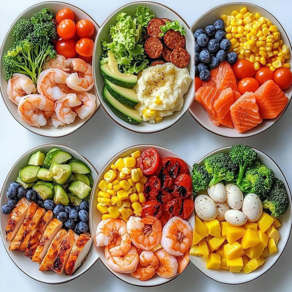 减脂餐6种营养搭配#开春减肥分享#