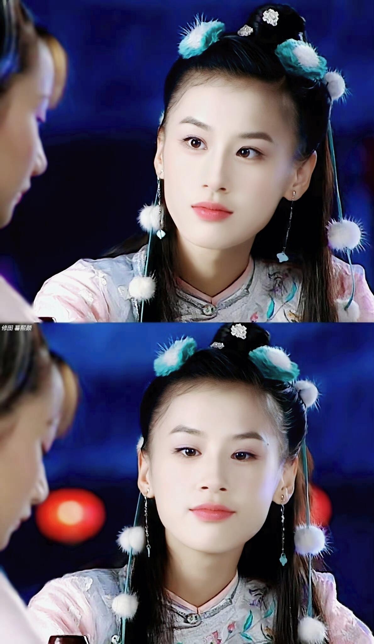 谁懂啊,以前看剧的时候超喜欢这个毛球头饰 黄圣依的古装真的超美啊