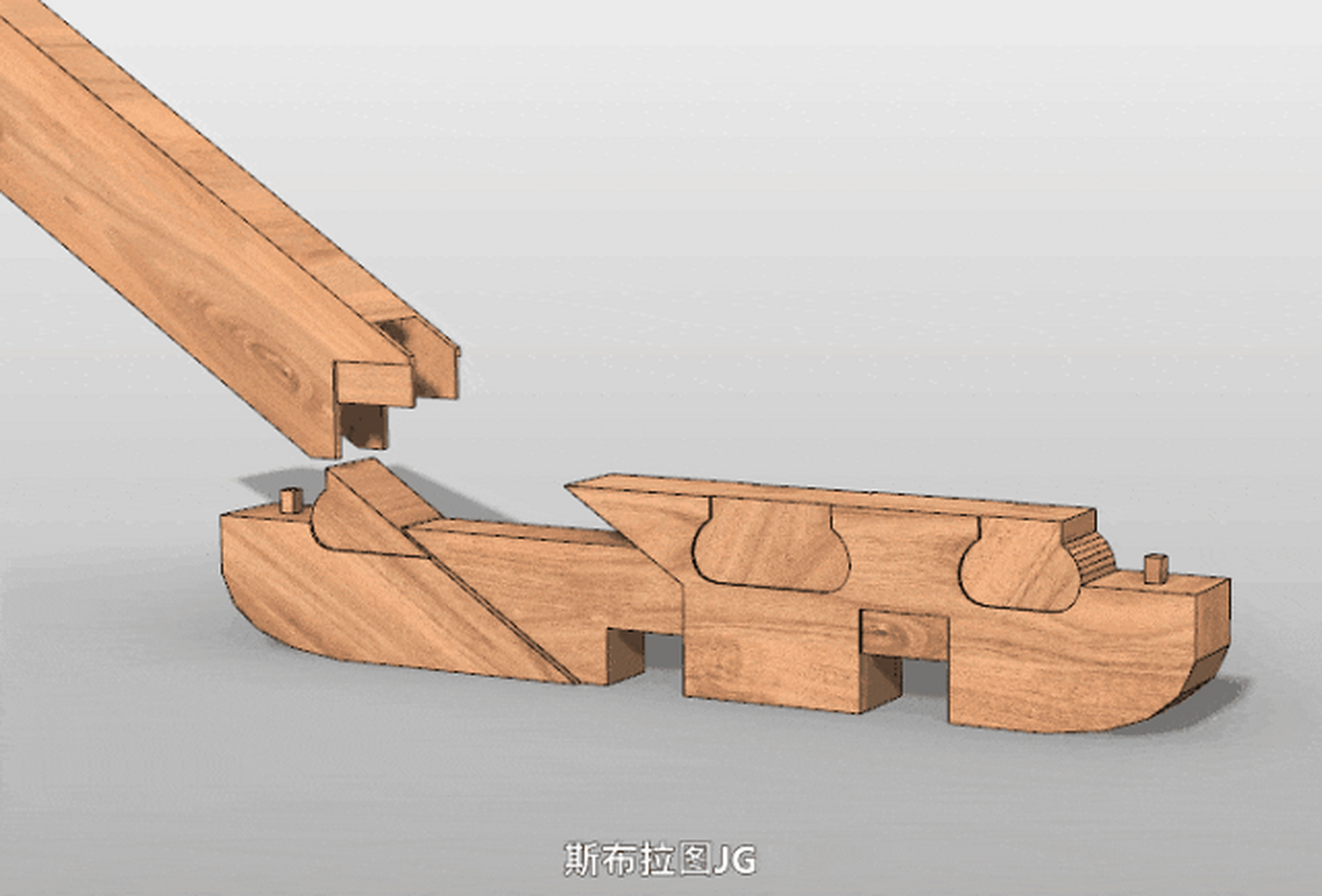 探秘硬核知识# 中国传统建筑斗拱制作动图(2)
