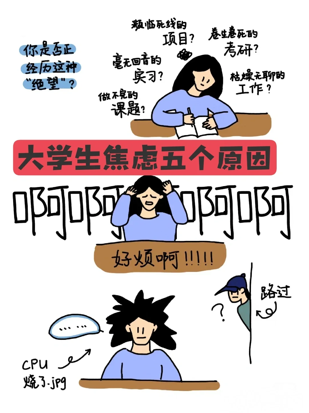 大学生们,都在为什么而焦虑  我的来访者群体中,有相当一部分是大学生
