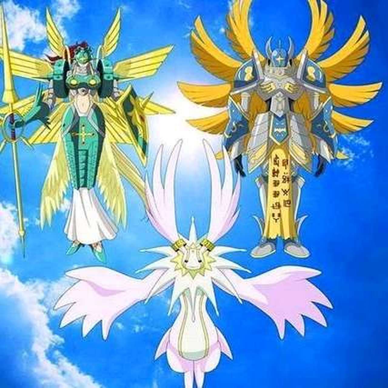 数码宝贝中的四圣兽,三大天使,七魔王.#数码宝贝
