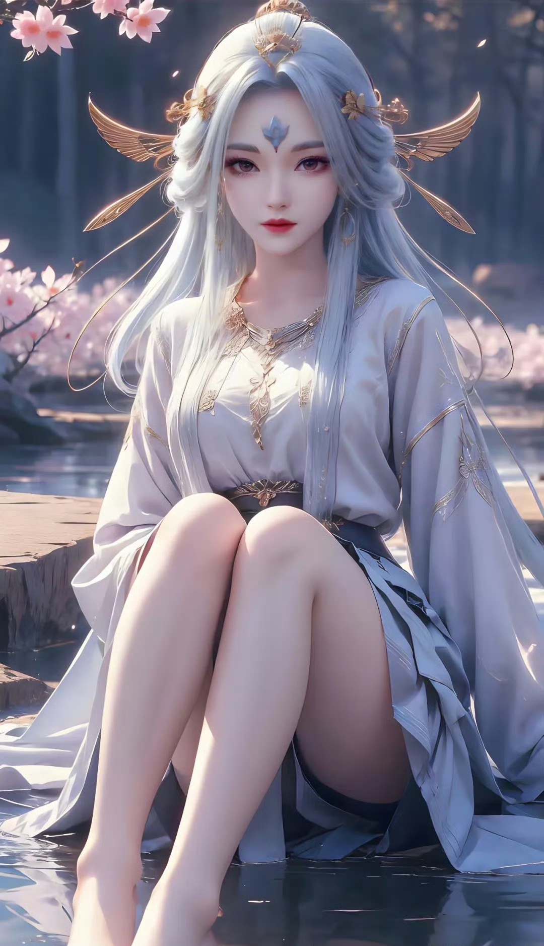 "沉浸于《#眷思量# 》的绝美世界,今日份心动壁纸奉上——#奉眠# 仙姿