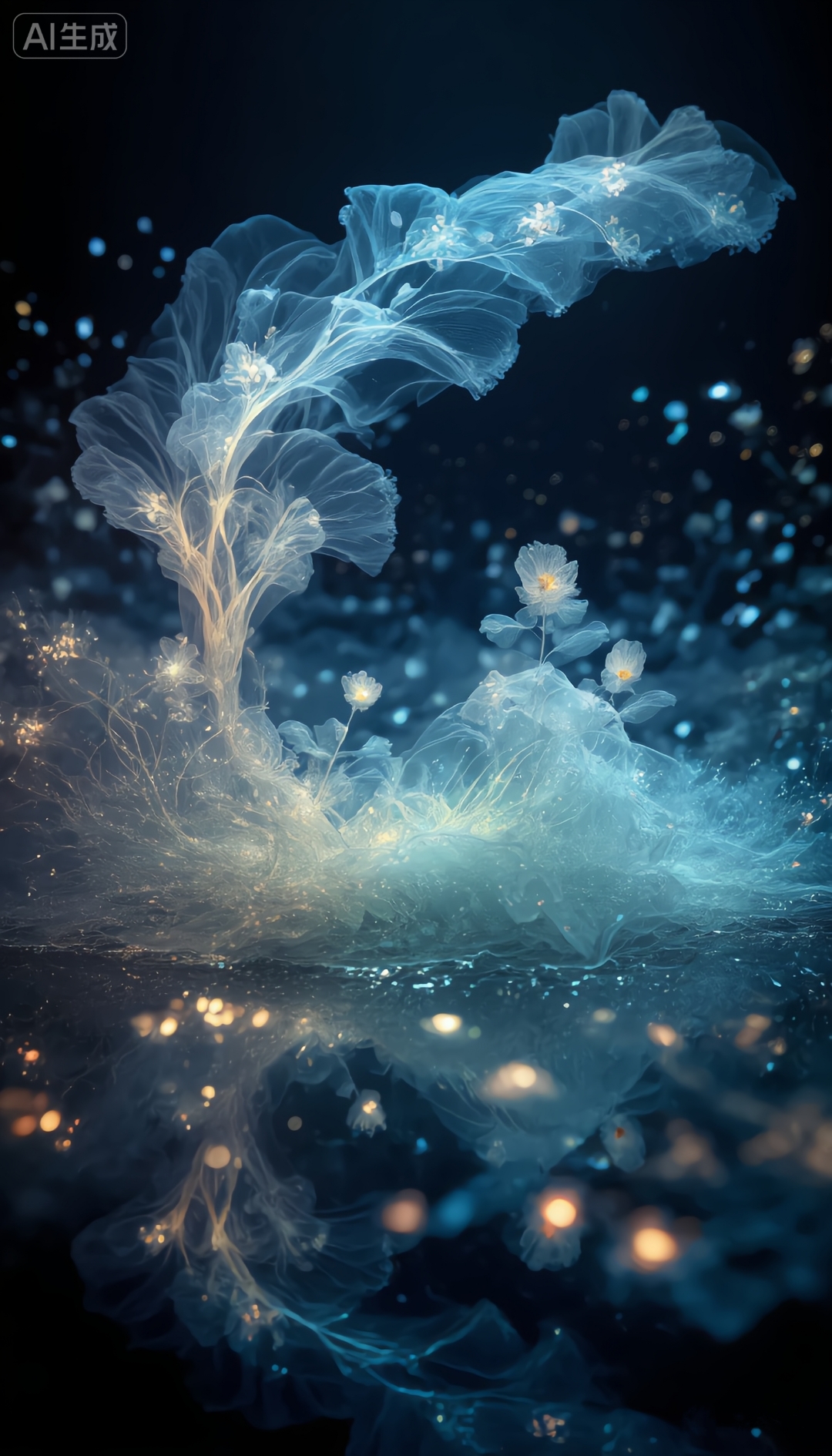 或如剔透灯盏散发暖光,更有那如星河倾泻般的形态,将神秘与唯美交织