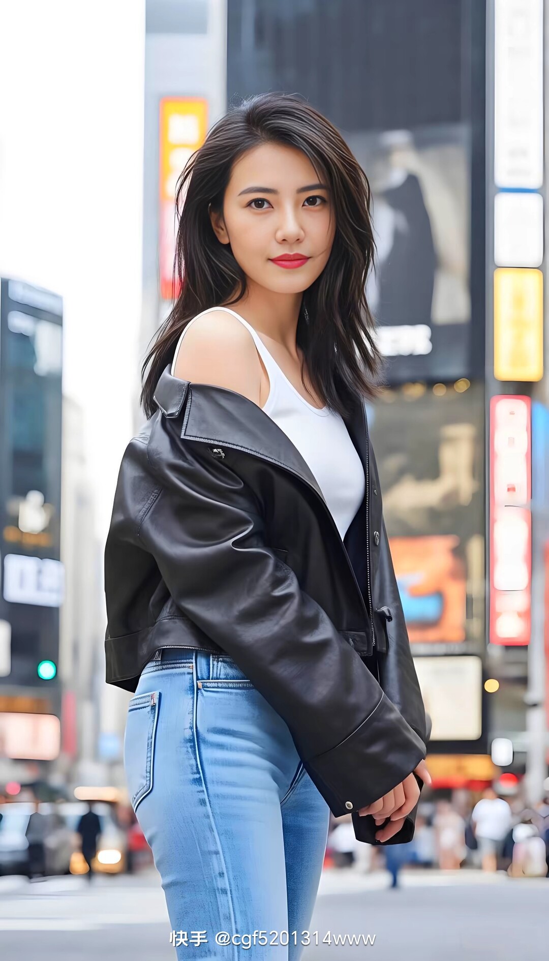 的腿部线条,高圆圆牛仔裤高圆圆穿牛仔裤高圆圆 最新穿搭高圆圆身材