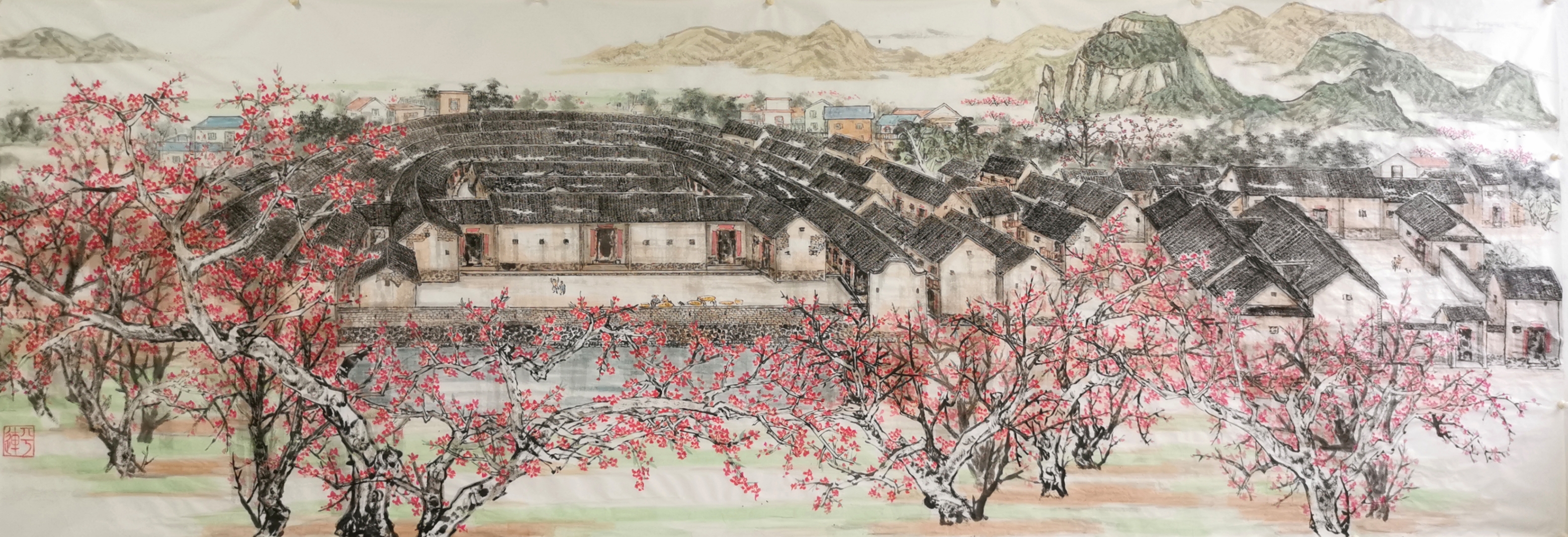 河源客家古建筑/连平县太湖何新屋,建于清代中期,占地面积万六平米