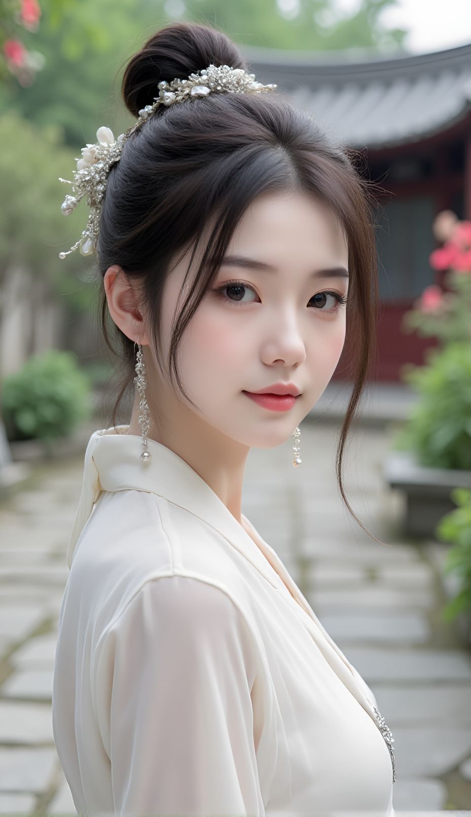 今天穿了件温柔的白衣,漫步在古色古香的小巷,心情也跟着宁静起来