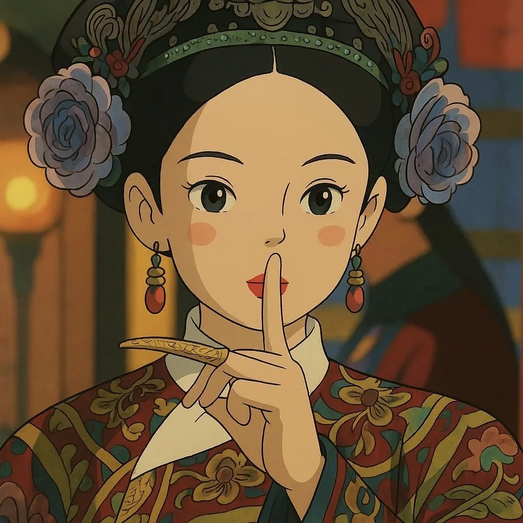 甄嬛传卡通风头像 快存起来和你的小姐妹们一起用吧