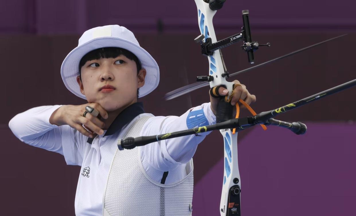东京奥运会三枚金牌得主,韩国射箭名将安山在错过2024年巴黎奥运会后