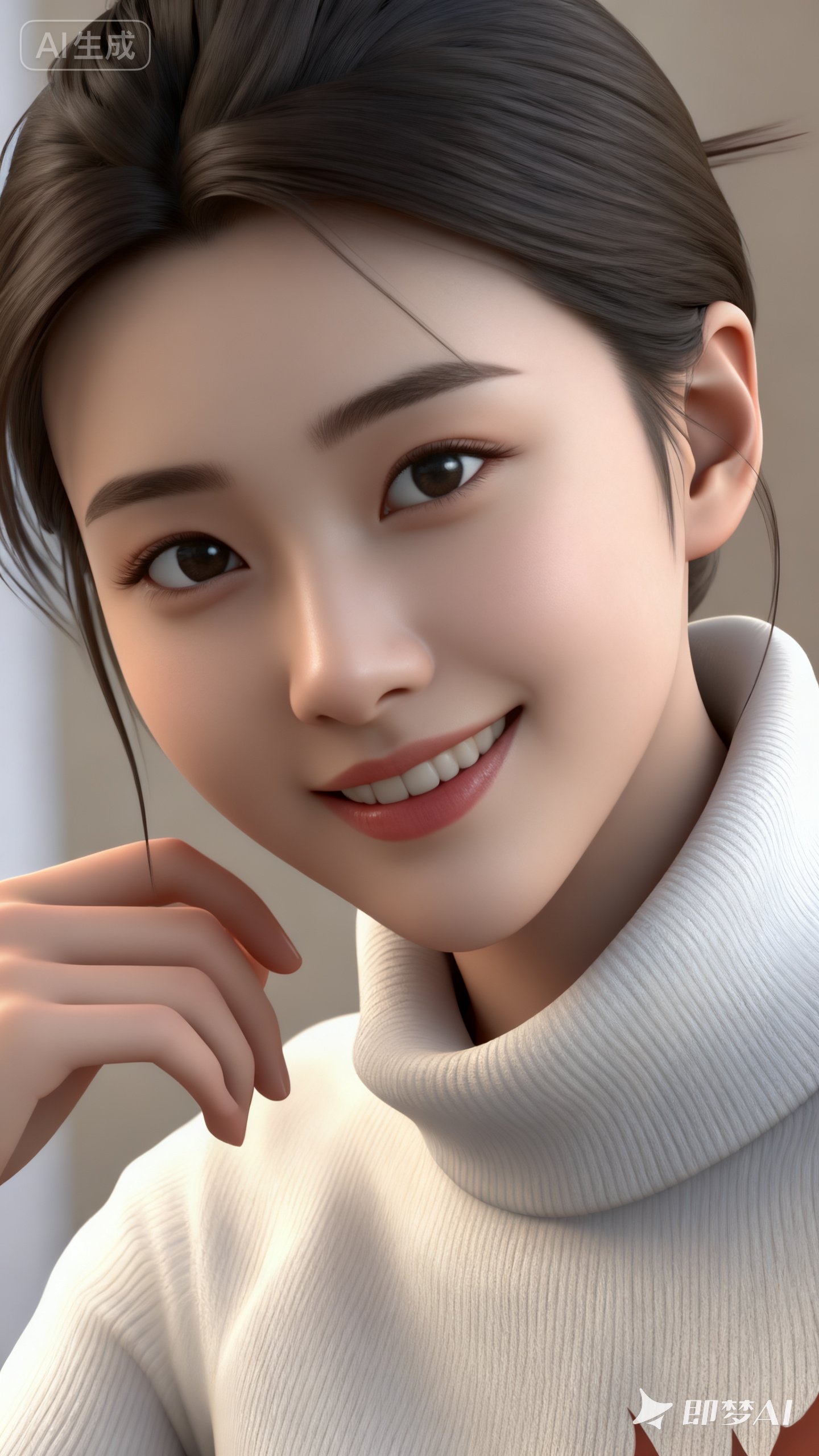 清纯主题美女壁纸由顶尖3d引擎渲染而成,分辨率高达32k