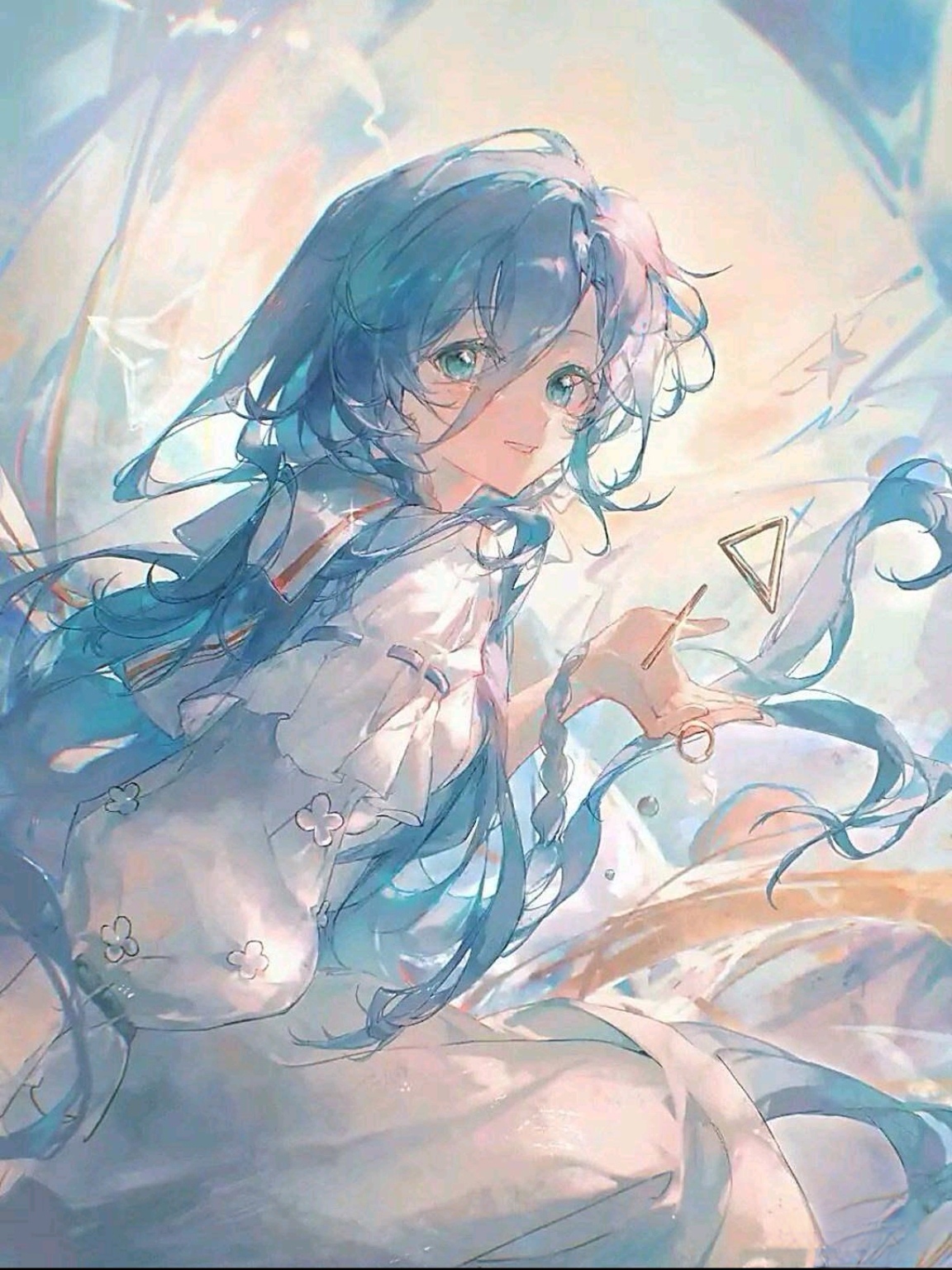 捕捉梦幻瞬间,她的蓝发在风中轻轻舞动,宛如精灵降临.初音未来头像