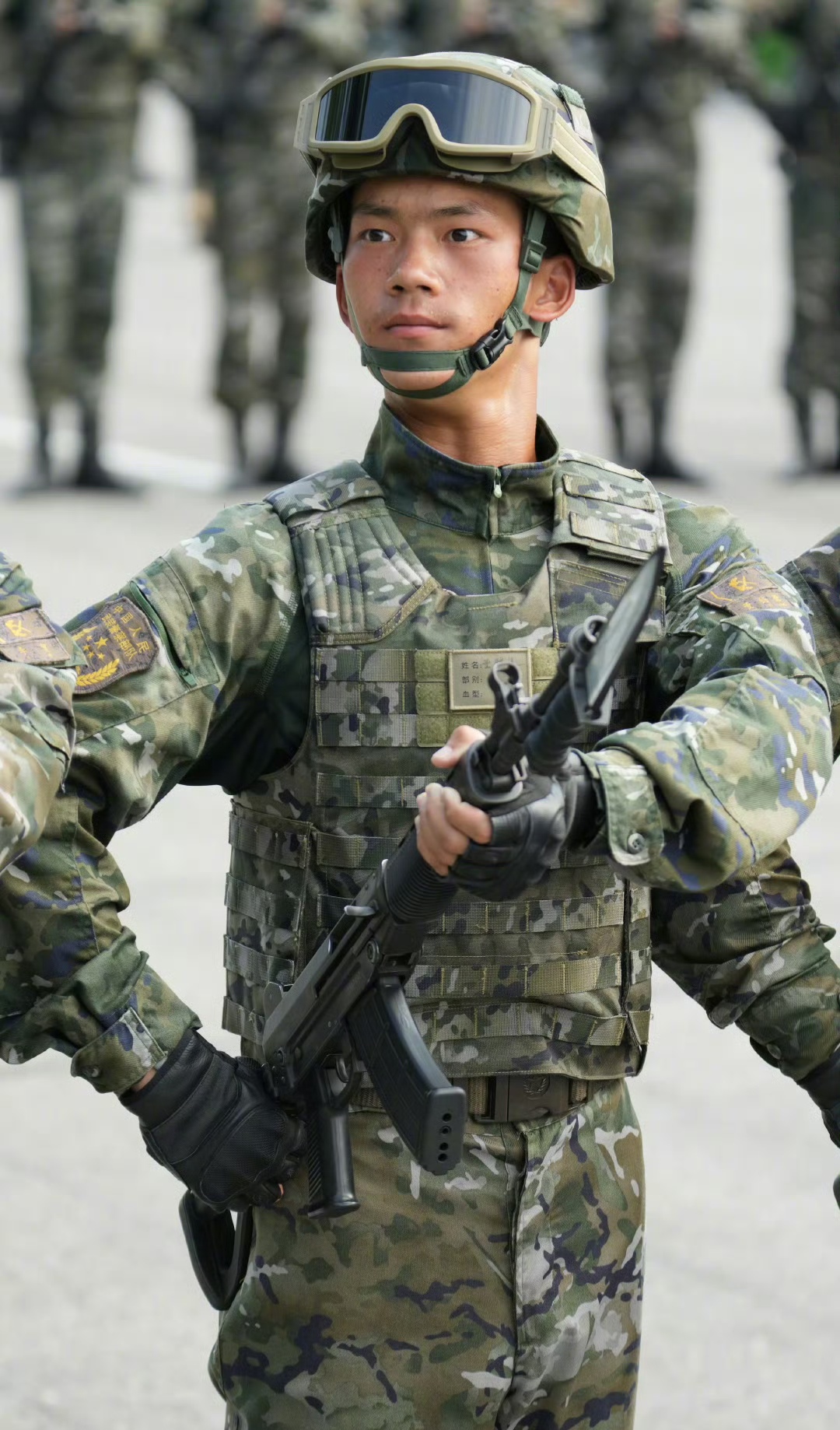 3阅兵军服解放军阅兵迷彩