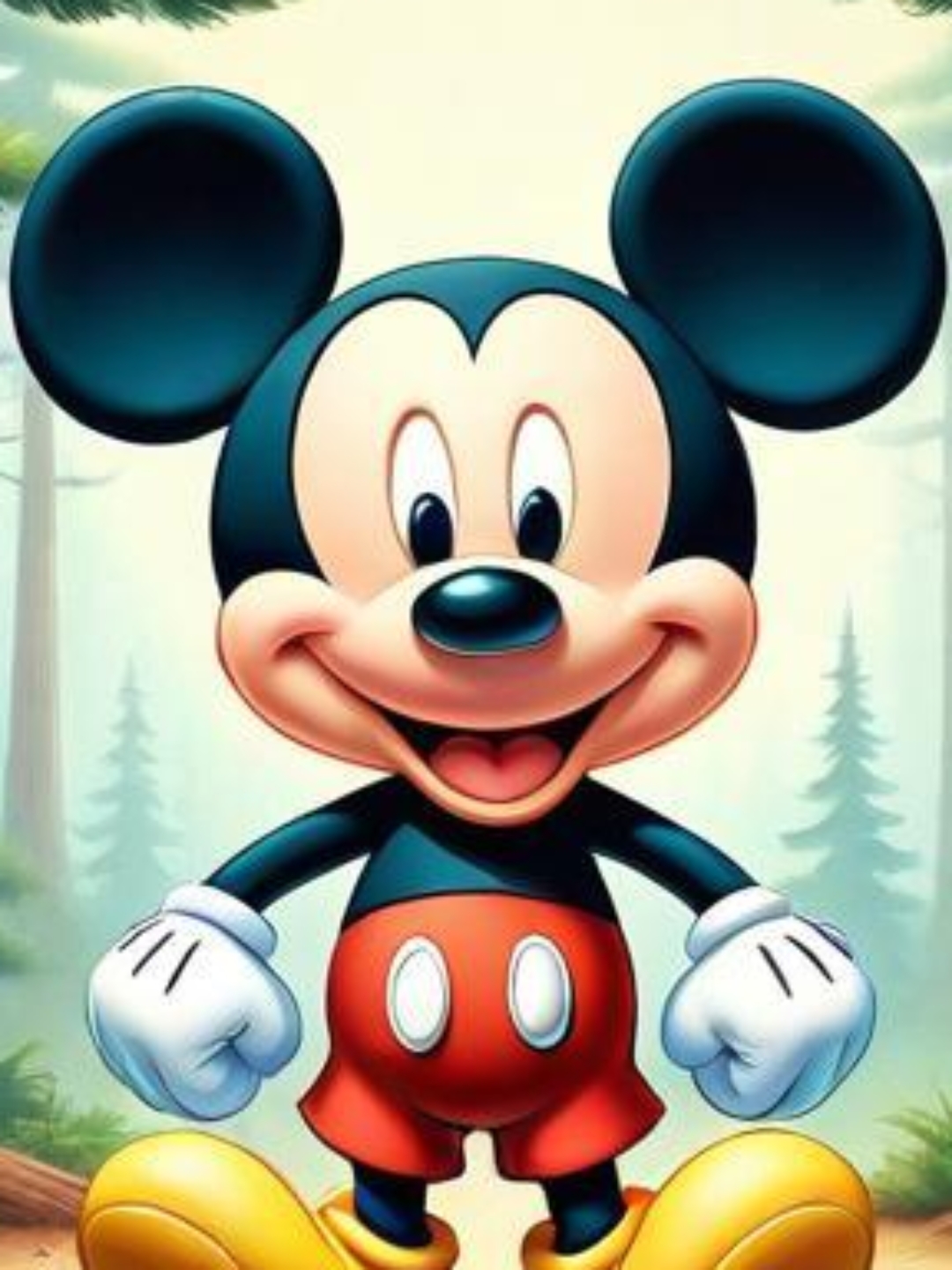 在一个阳光明媚的早晨,米老鼠米奇早早地就起了床