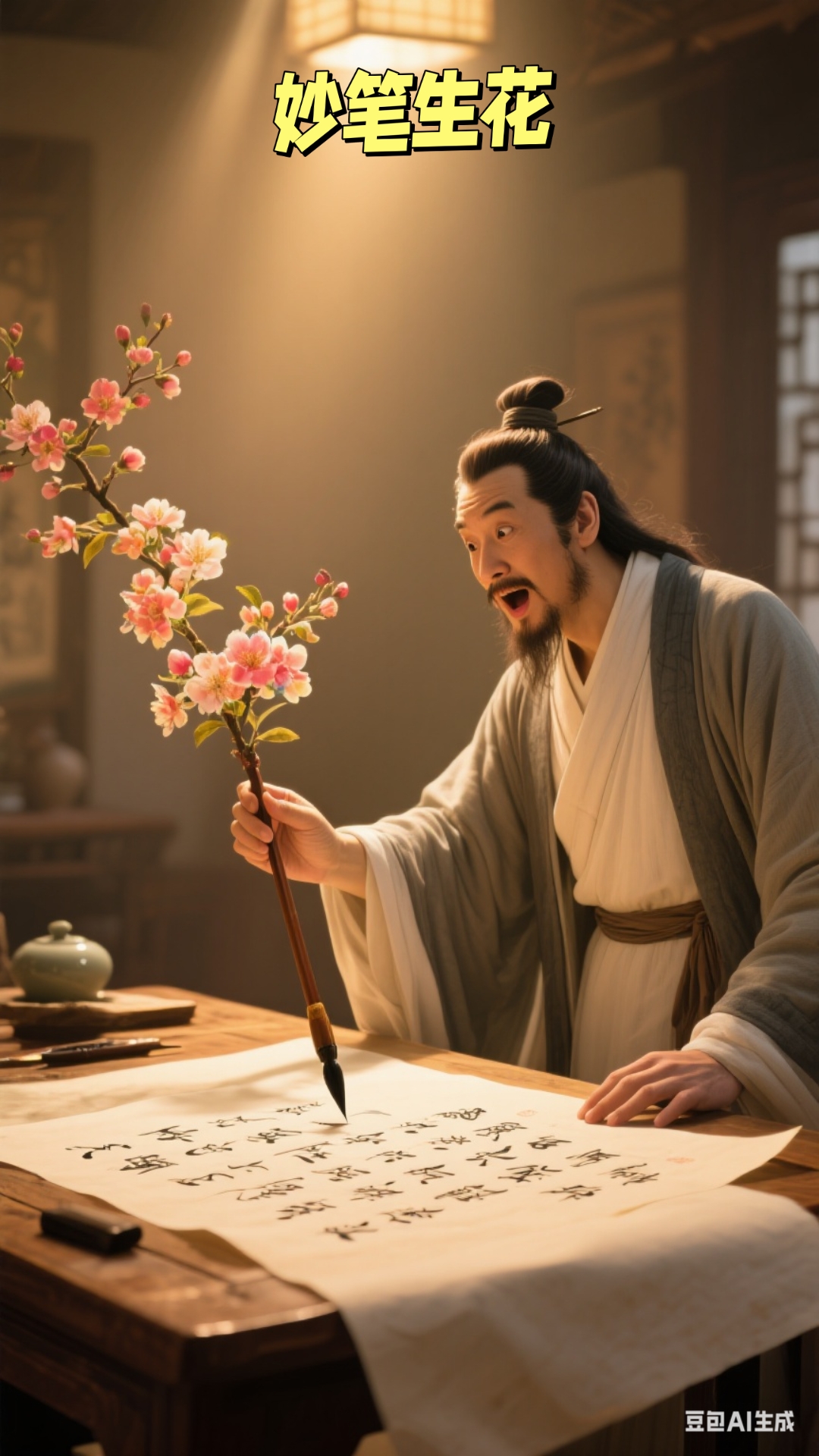 惊起捉笔,墨汁倾砚,龙蛇走纸间,《蜀道难》喷薄而出