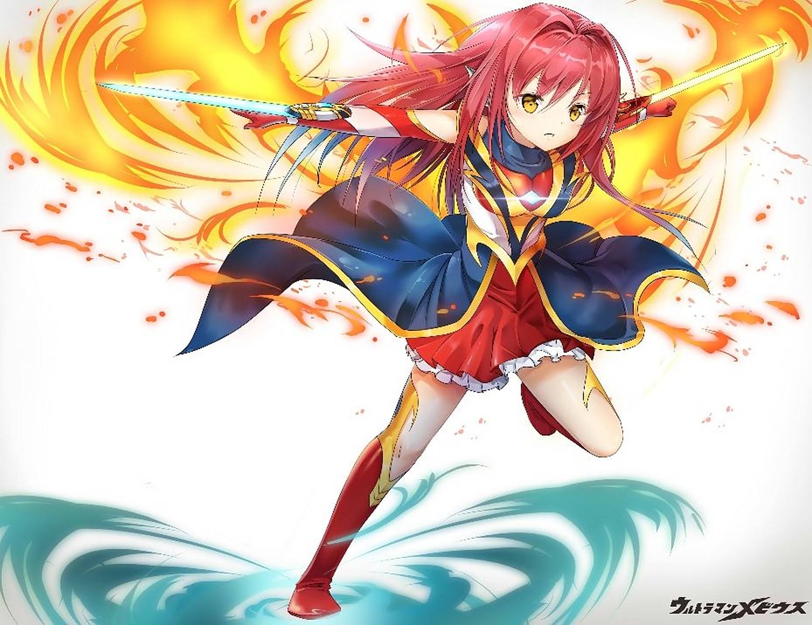 梦比优斯凤凰勇者形态娘化,加光剑