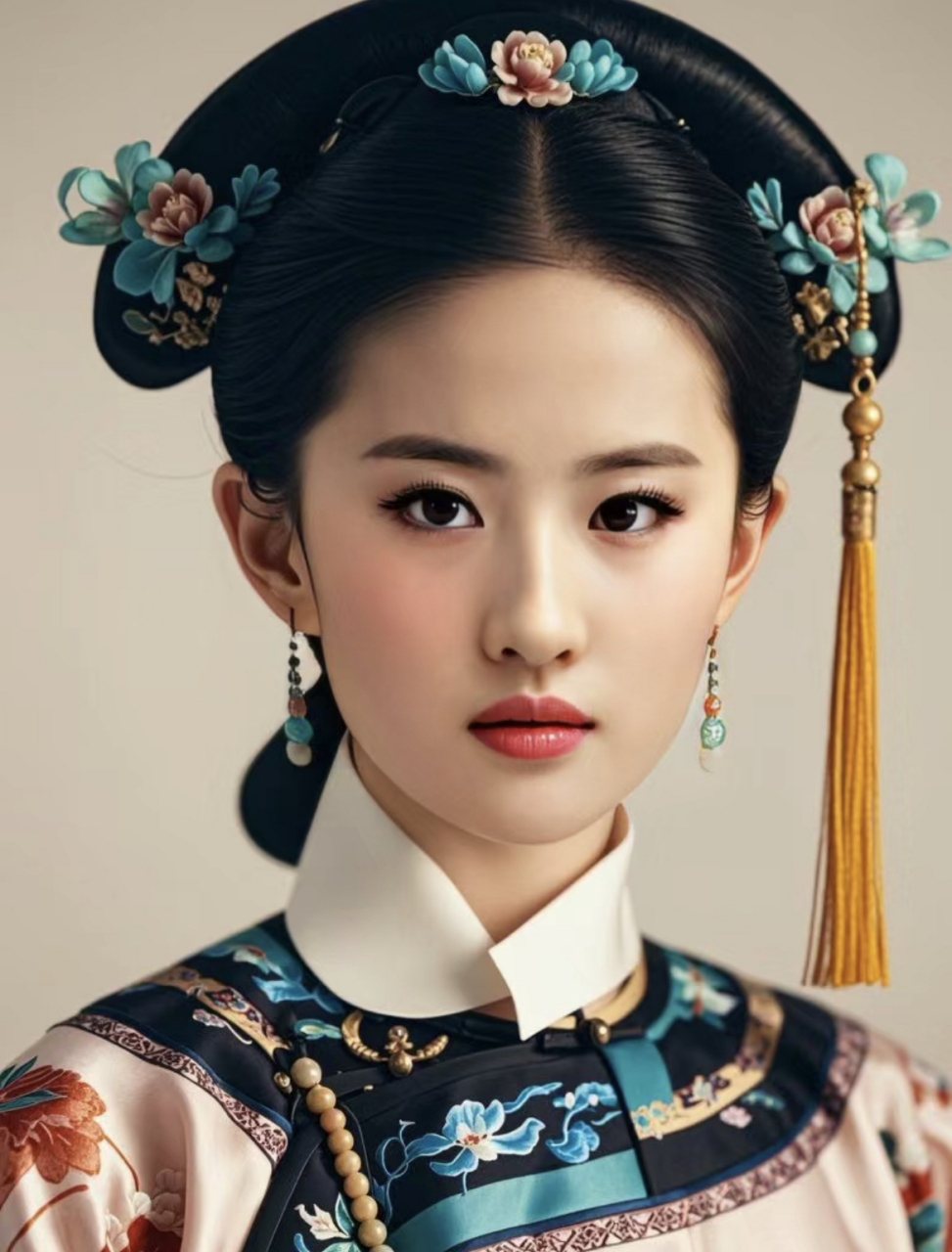 气质超群又这么美,刘亦菲不去演一部清宫戏真是太可惜了,不过她确实