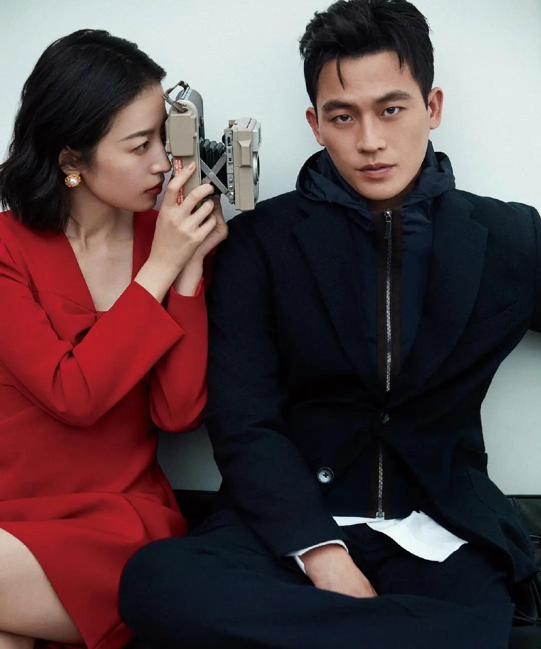 周雨彤一袭红,美艳